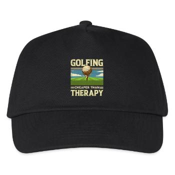 Golf - Kinder Basecap - Schwarz - Vorne