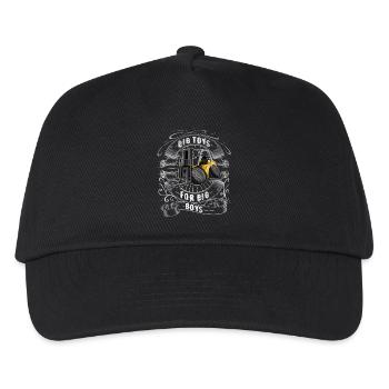 Chariot élévateur à fourche - Casquette de baseball Enfant - noir - Devant