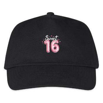 Sweet 16 ans filles cadeaux t-shirt d’anniversaire - Casquette de baseball Enfant - noir - Devant