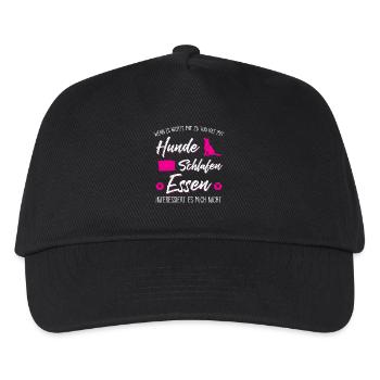 Hund Spruch Hunde Geschenk Hundehalter - Kinder Basecap - Schwarz - Vorne