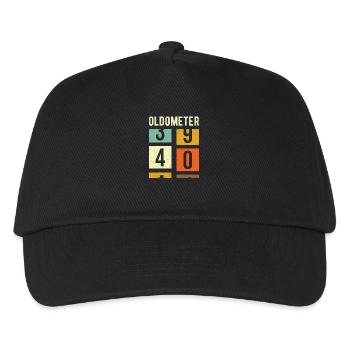 Oldometer 40th Birthday Gift - Kids’ Baseball Cap - black - Front