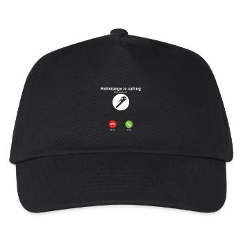 Installateur Rohrzange ruft an - Kinder Basecap - Schwarz - Vorne