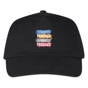 Parkour - Casquette de baseball Enfant - noir - Devant