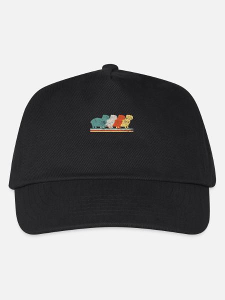 Capybara Nagetier Retro Vintage - Kinder Basecap - Schwarz