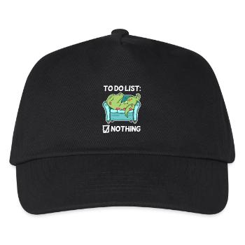To do list Nothing Dinosaur - Kids’ Baseball Cap - black - Front