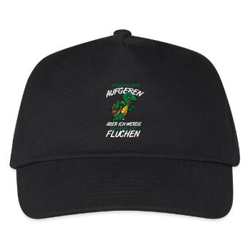 Ich Werde Nicht Aufgeben Lustiges Motiv Für Läufer - Kinder Basecap - Schwarz - Vorne