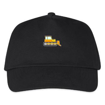 Construction site vehicles Children - Kids’ Baseball Cap - black - Front