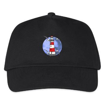 Northern Germany Lighthouse Nautical Maritim Seagull - Kids’ Baseball Cap - black - Front