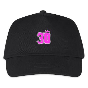 30 Crown - 30 Birthday - Kids’ Baseball Cap - black - Front