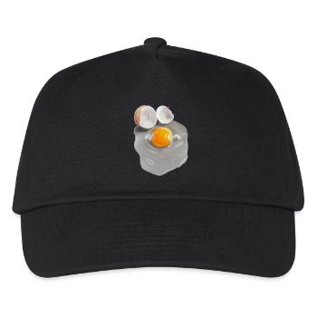 image d’oeuf en gris abstrait - Casquette de baseball Enfant - noir - Devant