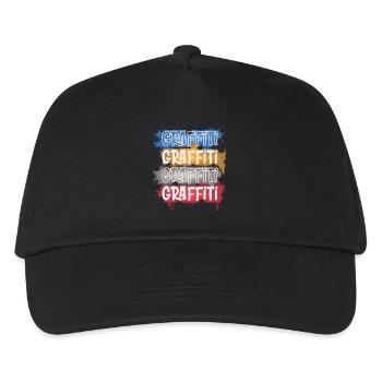 Graffiti - Casquette de baseball Enfant - noir - Devant