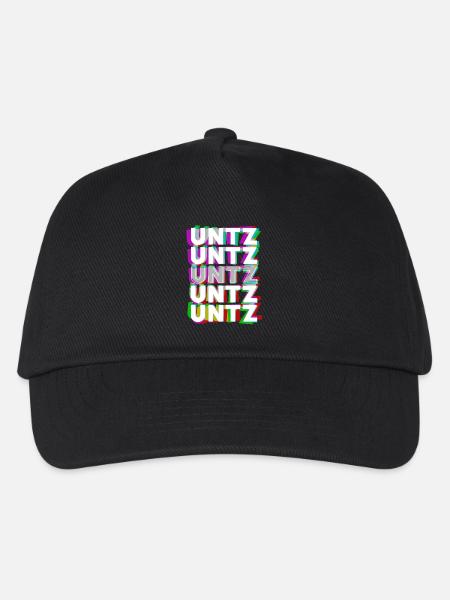 Untz Untz Untz Techno Raver - Kinder Basecap - Schwarz