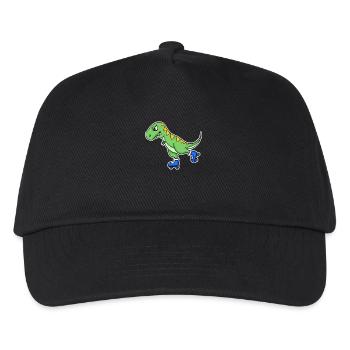 Inline Skating dinosaure - Casquette de baseball Enfant - noir - Devant