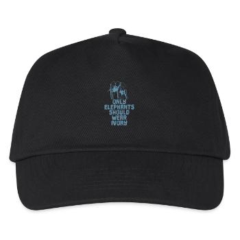 Elefanten Only Elephants Should Wear Ivory - Kids’ Baseball Cap - black - Front