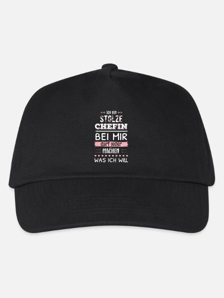 Stolze Chefin Geschenkidee Unternehmerin Business - Kinder Basecap - Schwarz