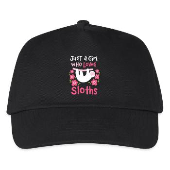 Sloth Sloth Lover - Kids’ Baseball Cap - black - Front