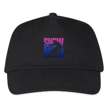 Snowboard Vacation Sports Winter Sports Snowboarder Cadeau - Casquette de baseball Enfant - noir - Devant