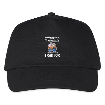 Prinzessin - Kinder Basecap - Schwarz - Vorne