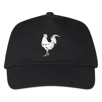 Rooster Chicken Rooster - Kids’ Baseball Cap - black - Front