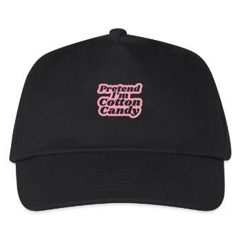 Cotton Candy Candy - Funny Saying - Kids’ Baseball Cap - black - Front