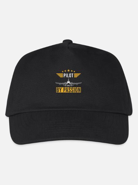 Pilot Spruch Geschenk Piloten - Kinder Basecap - Schwarz