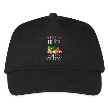 Fruits Fruit Saying - Kids’ Baseball Cap - black - Front