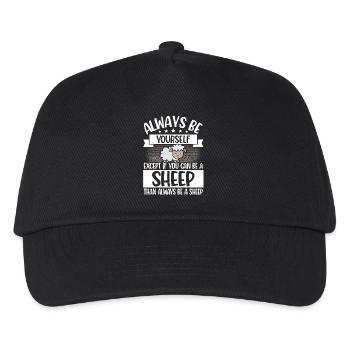 sheep - Kids’ Baseball Cap - black - Front