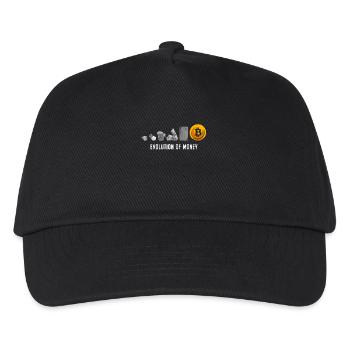 Evolution Of Money Geld Bitcoin Plan B Crypto - Kids’ Baseball Cap - black - Front