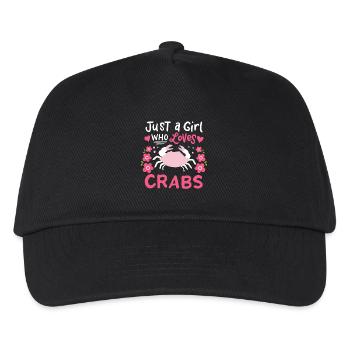 Crab seafood - Kids’ Baseball Cap - black - Front
