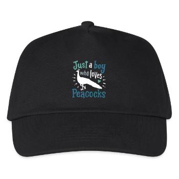 Peacocks birds peacock peacock lovers - Kids’ Baseball Cap - black - Front