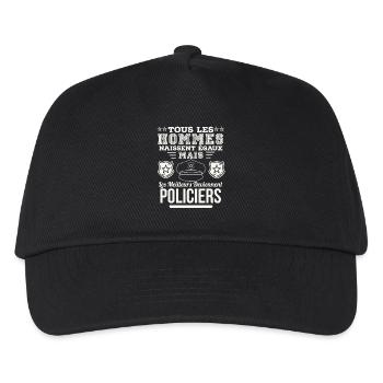 Policiers - Casquette de baseball Enfant - noir - Devant