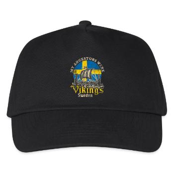 My Ancestors Were Vikings Sweden Design - Kinder Basecap - Schwarz - Vorne