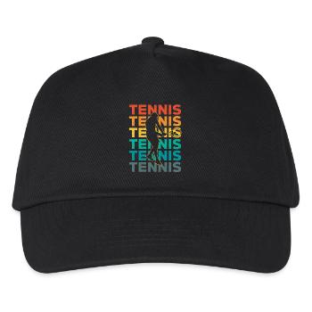 Tennis Retro - Casquette de baseball Enfant - noir - Devant