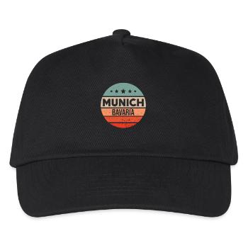 Munich - Kids’ Baseball Cap - black - Front