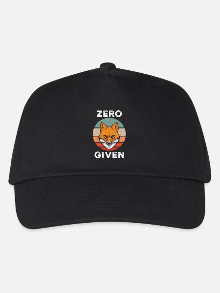 Zero Fox Given - Kinder Basecap - Schwarz