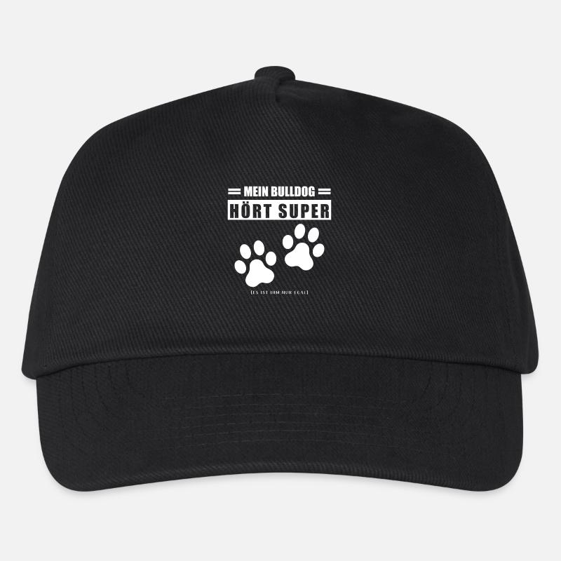 Bulldog - Kinder Basecap - Schwarz