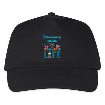 Apotheker Pharmacy Life Apotheke Pharmazie Student - Kinder Basecap - Schwarz - Vorne