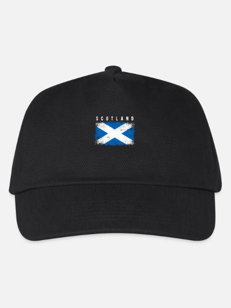 Schottland Flagge - Kinder Basecap - Schwarz