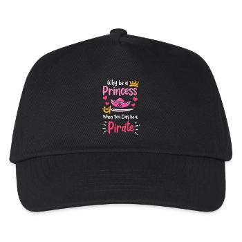 Pirate Pirate Princess Pirate Girl - Kids’ Baseball Cap - black - Front