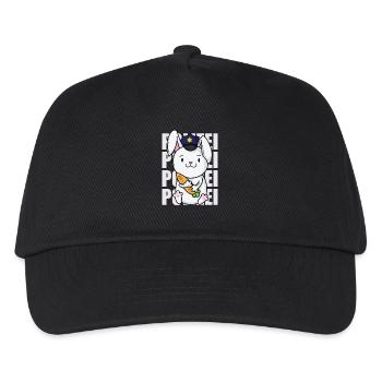Police with police hat rabbit - Kids’ Baseball Cap - black - Front
