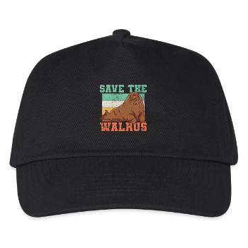 Walrus Conservation Vintage - Kids’ Baseball Cap - black - Front