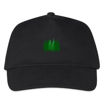 Forest Forests Forester Hunter Gift Idea Fir Tree - Kids’ Baseball Cap - black - Front