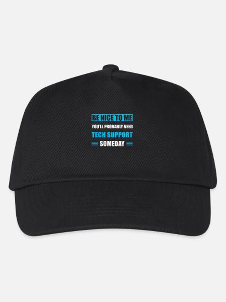 Technischer Support - Kinder Basecap - Schwarz