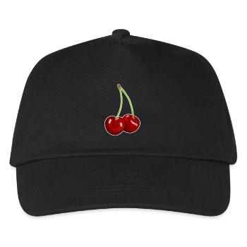 Cherry, Cherry, Cherries, Fruity, Harvest, Garden, Fruit - Kids’ Baseball Cap - black - Front