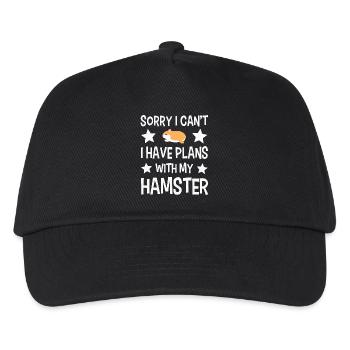 Hamster - Kinder Basecap - Schwarz - Vorne