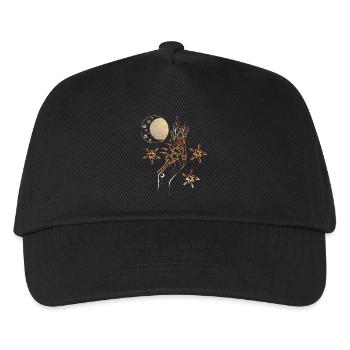 Hexe Hand Zauberkraft Mystisch Bernstein Amber - Kinder Basecap - Schwarz - Vorne