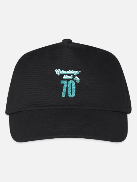 70. Geburtstag 70 Jahre 70er Geburtstagskind - Kinder Basecap - Schwarz