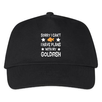 Goldfisch - Kinder Basecap - Schwarz - Vorne
