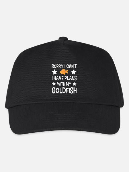 Goldfisch - Kinder Basecap - Schwarz