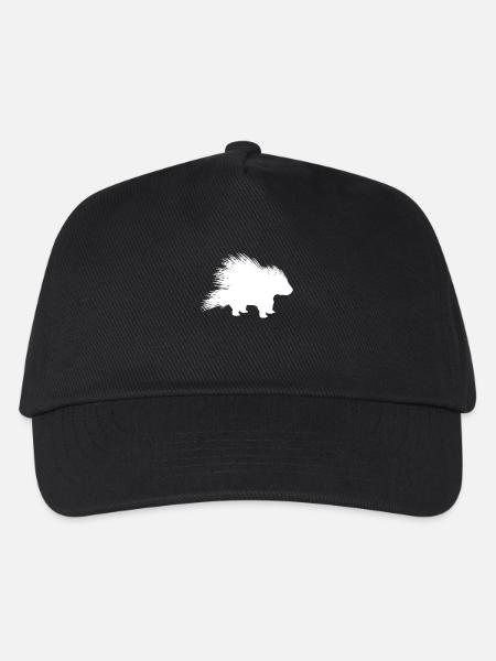 Stachelschwein Stacheln Federkiel - Kinder Basecap - Schwarz